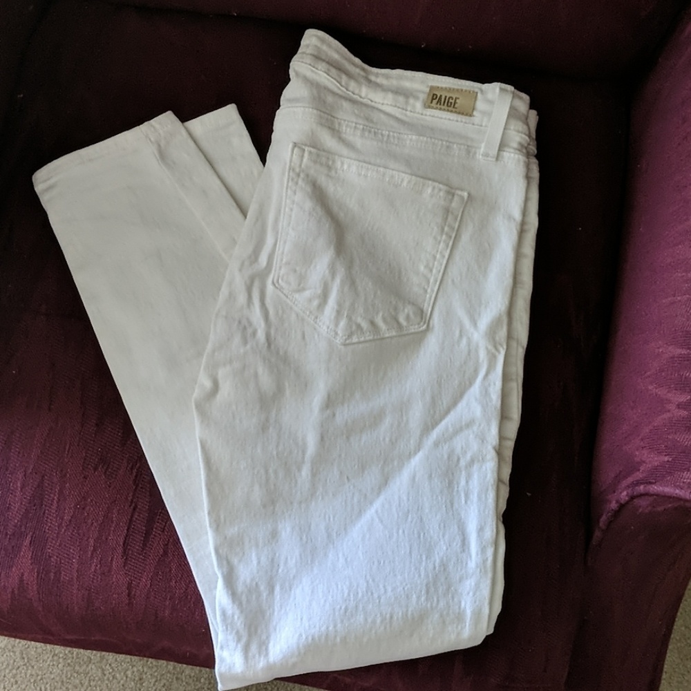 Paige White Skinny Jeans. Too small for me.